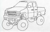 Hoe teken je een Jacked Up Truck