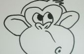 Hoe teken je een Cartoon aap Step by Step