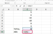 Hoe maak je de waarde altijd positief in Excel