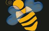 Bumble Bee gezicht schilderen ontwerpen voor kinderen