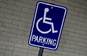 Handicap parkeren teken wetten