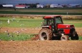 Hoe een veld met een Tractor Plow