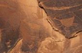 Sites van oude rotstekeningen in Colorado