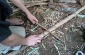 Hoe maak je vuur met een bamboe vuur zag