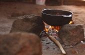 How to Cook bonen in gietijzer op een brand
