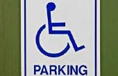 Standaard specificaties van parkeerplaatsen voor gehandicapten