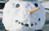 DIY vrolijke sneeuwpop Decor