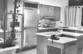 Typische keukenkast Hardware in de jaren 1940 en 1950