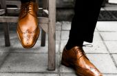 Mannen schoenen: gepolijst overeenkomstig leder