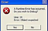 How to get rid van een Runtime-fout