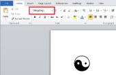 Hoe maak ik een Yin en Yang symbool met een toetsenbord?