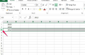 Het invoegen van een rij of kolom in een Excel-werkblad