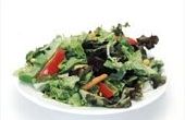 Hoe maak je gemengde groene salade