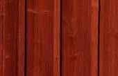 Hoe te schilderen van Cedar Plank muren