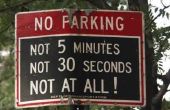 Regels voor het posten van geen betaald parkeren tekenen