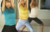 Spieren gespannen door Yoga Asana 's