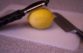 Hoe schil een citroen zonder een Zesteur