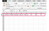 How to Set Up een Mailing lijst in Excel