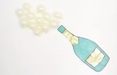 DIY Champagne fles Emoji achtergrond (met gratis afdrukbare)