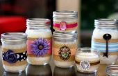 Decoratieve DIY kaarsen in Mason Jars