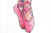 Hoe teken je Ballet schoenen
