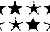 Lettertypen die sterren hebben
