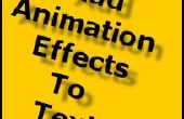 Animatie-effecten toevoegen aan tekst in Microsoft Word 2003