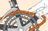 How to Fix een fiets keten die afgevallen
