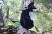 How to Build een Halloween heks tegen een boom