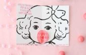 Uw feest moet deze nodigt: Bubblegum Popup kaarten