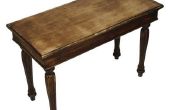 Hoe Resurface een houten tafel met Houtfineer of laminaat