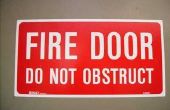 Brand verordeningen betreffende deursloten