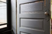 Schimmel verwijderen uit een houten deur