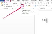 Hoe kan ik een Subscript invoegen in Microsoft Word