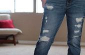 Hoe te knippen gaten in Jeans