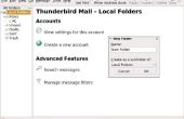 Het maken van mappen in Mozilla Thunderbird