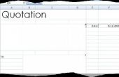 Het gebruik van Excel om een citeren systeem te bouwen