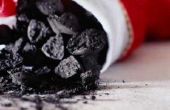Oorsprong van klonten van steenkool voor Kerstmis