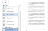 Hoe twee pagina's afgedrukt op één papier in Microsoft Word