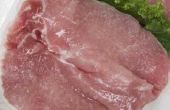 Het gebruik van varkensvlees gehakt