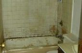 Hoe schoon de schimmel op een badkamer tegel natuurlijk