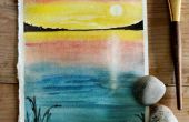 Hoe te schilderen van een zonsondergang met aquarellen