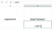 Het gebruik van exponenten in Excel