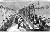 Typische werkdag in fabrieken in de industriële revolutie