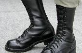 Hoe Lace schoenen in het leger