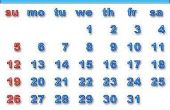 Hoe maak je een kalender in Excel 2007