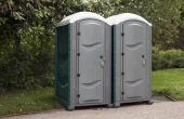 Het plannen van het aantal draagbare toiletten voor een bruiloft