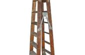 Hoe zet uw oude houten stap ladder in rekken