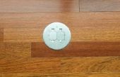Hoe te verbergen een draad van een Lamp op een stopcontact op de verdieping
