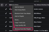 Hoe te verwijderen liederen op Spotify